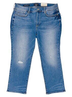 NYDJ High Rise Marilyn Straight Ankle Jeans Sacha Blue NWT Plus 14W